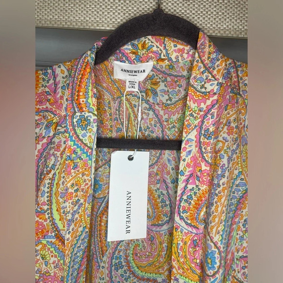 NWT Anniewear Los Angeles Paisley Bohemian Kimono!! - Picture 5 of 8